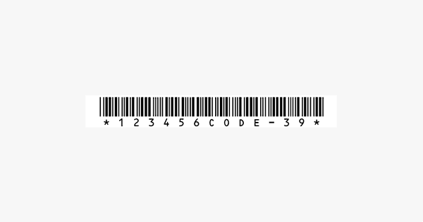 Code39の作成 バーコードどころ